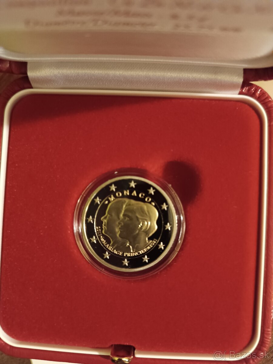 predam 2 euro mincu Monaco 2021 Proof