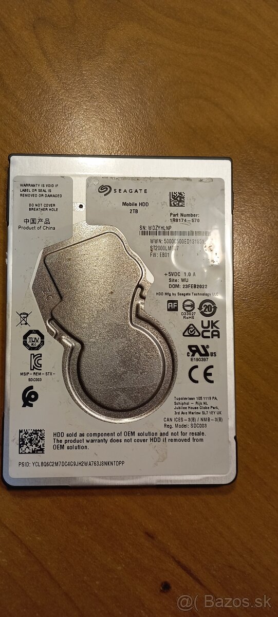 Seagate mobile HDD 2TB