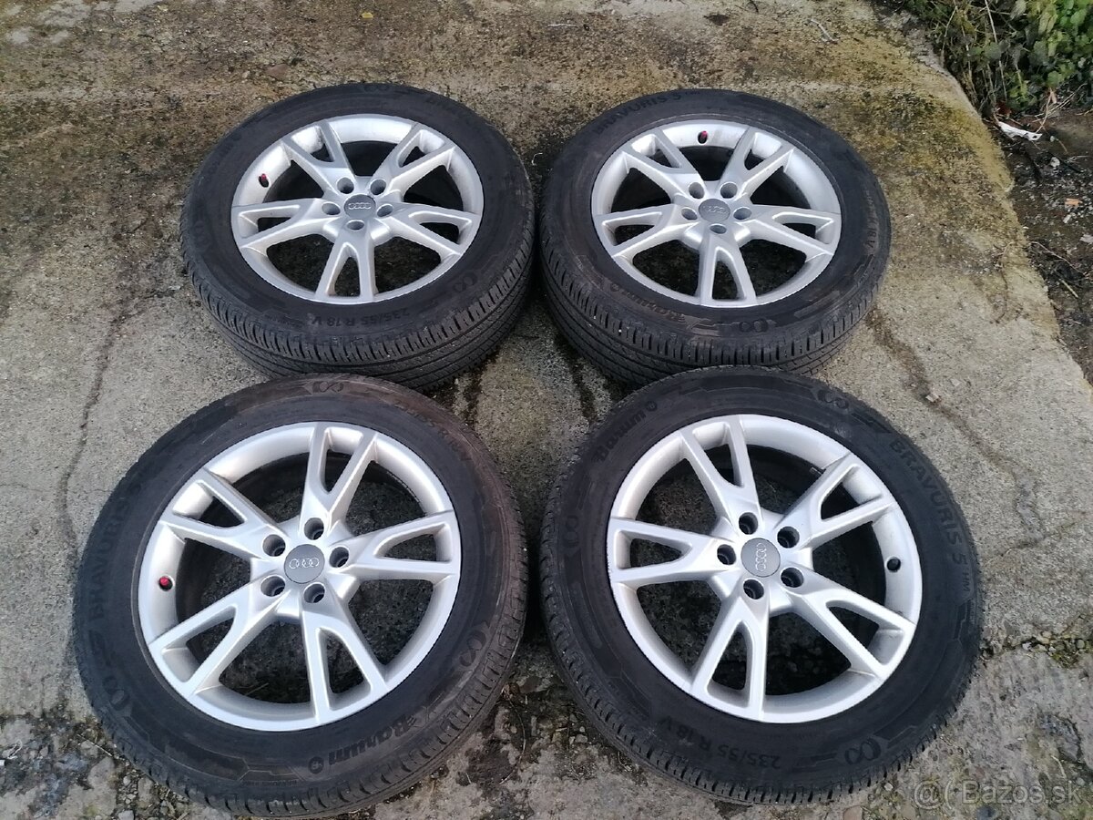 5x112 R18 Audi + Letné pneu 235/55