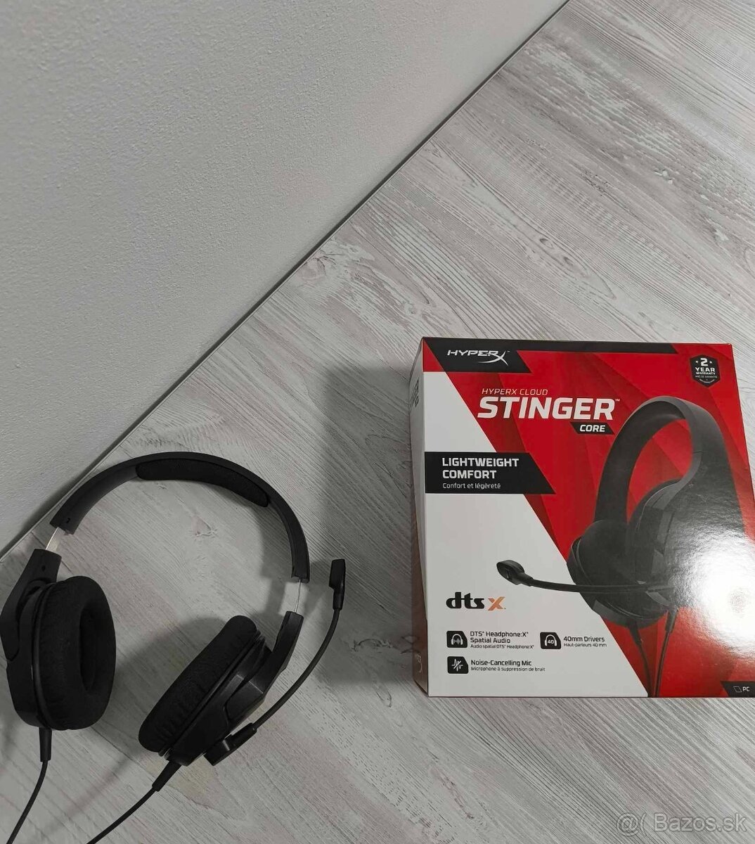 Hyper x cloud stinger core slúchadlá