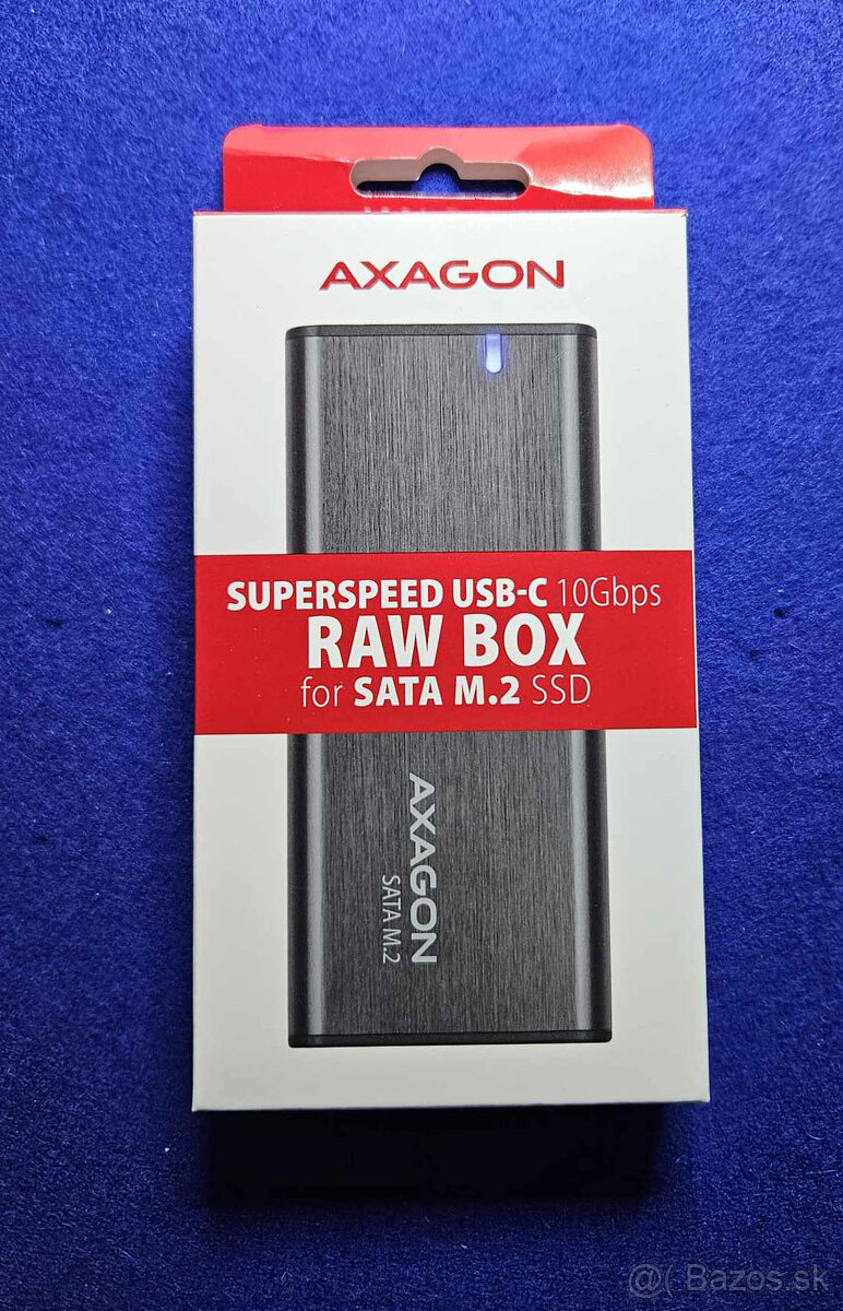 Predám nový M.2 SATA externý box Axagon