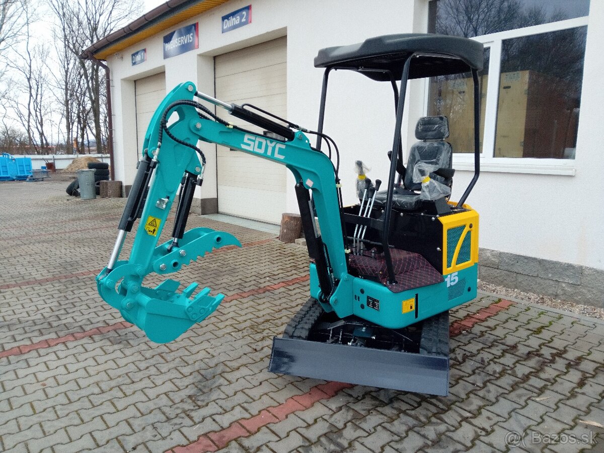 Minibager YCW-1.5T, 9kW Kubota