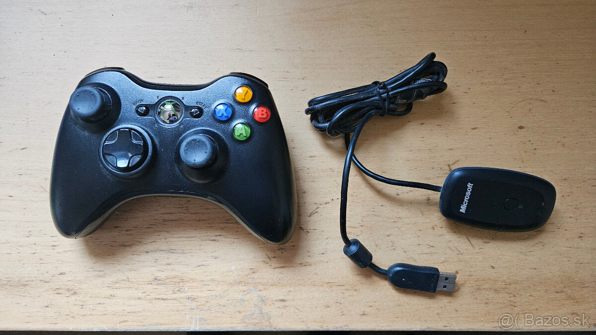 xbox 360 USB wireless prijímač / adaptér na PC s ovladačom