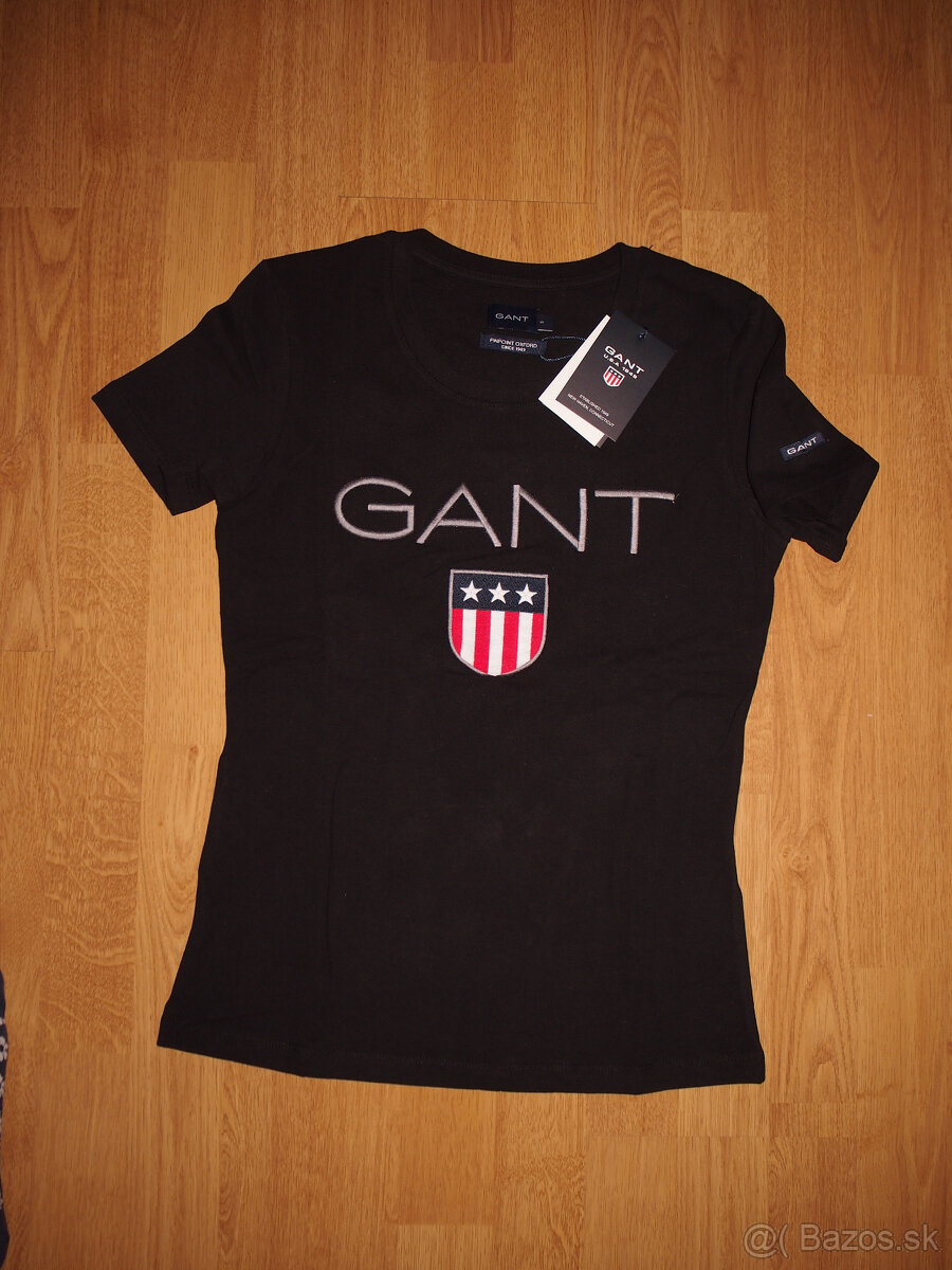 Gant dámske čierne tričko