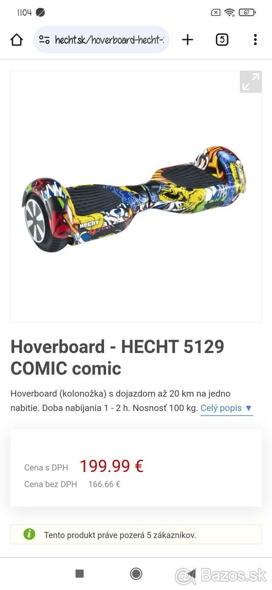 Hoverboard City 6,5 XH-6C Promo Graffiti