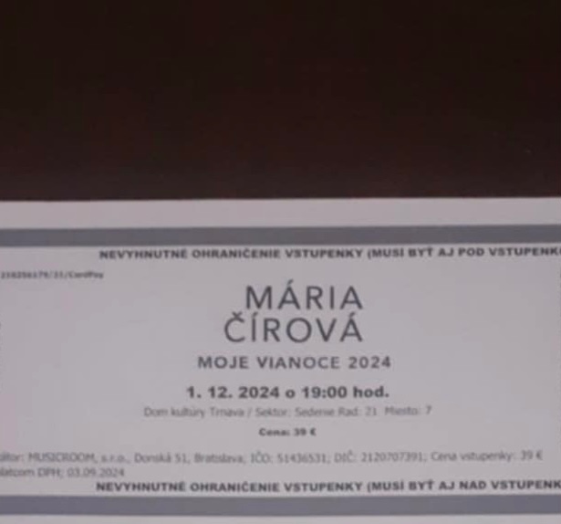 Vianočný koncert Márie Čírovej