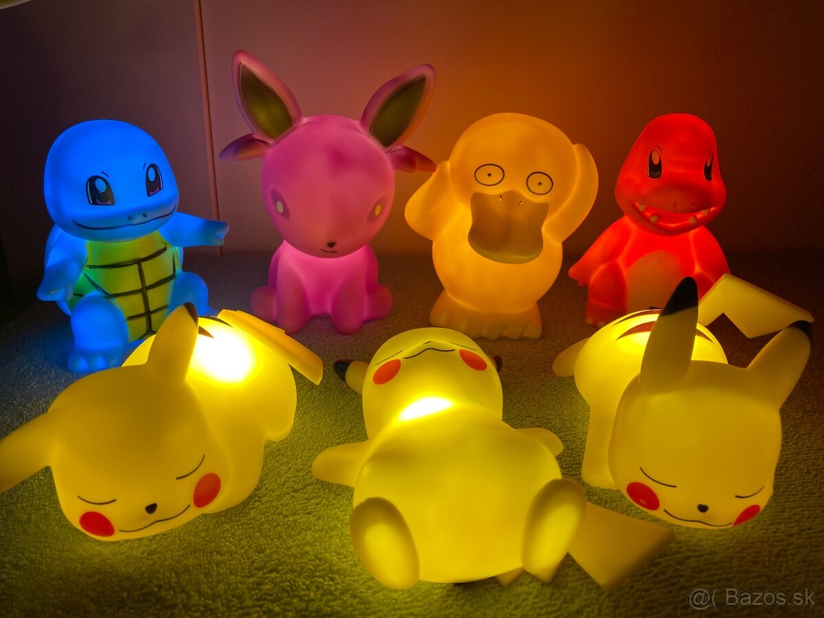 Nové lampy Pokémon Pikachu rôzne druhy