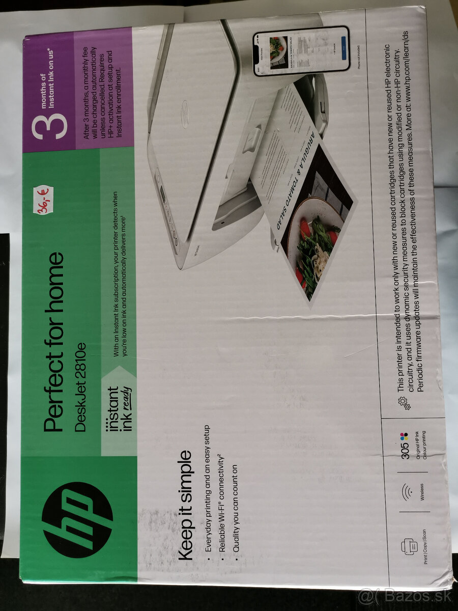 Predám farebnú multifunkčnú tlačiareň HP DeskJet 2810e