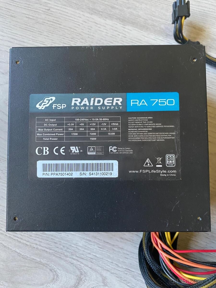Fortron FSP RAIDER RA 750 zdroj 750W