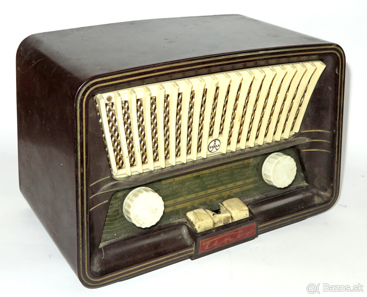 Elektrónkové bakelitové rádio Tesla Tenor 426A