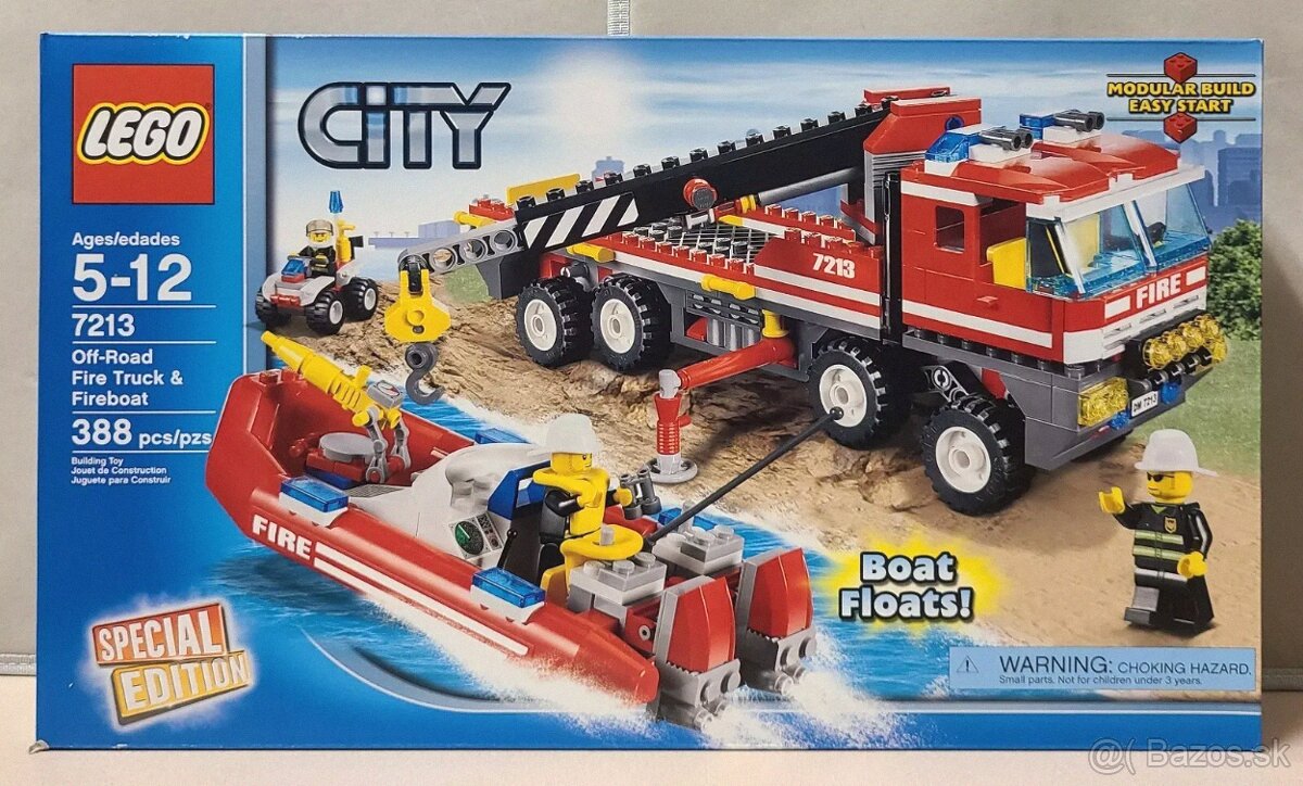 LEGO CITY / Off-Road Fire Truck & Fireboat / 7213