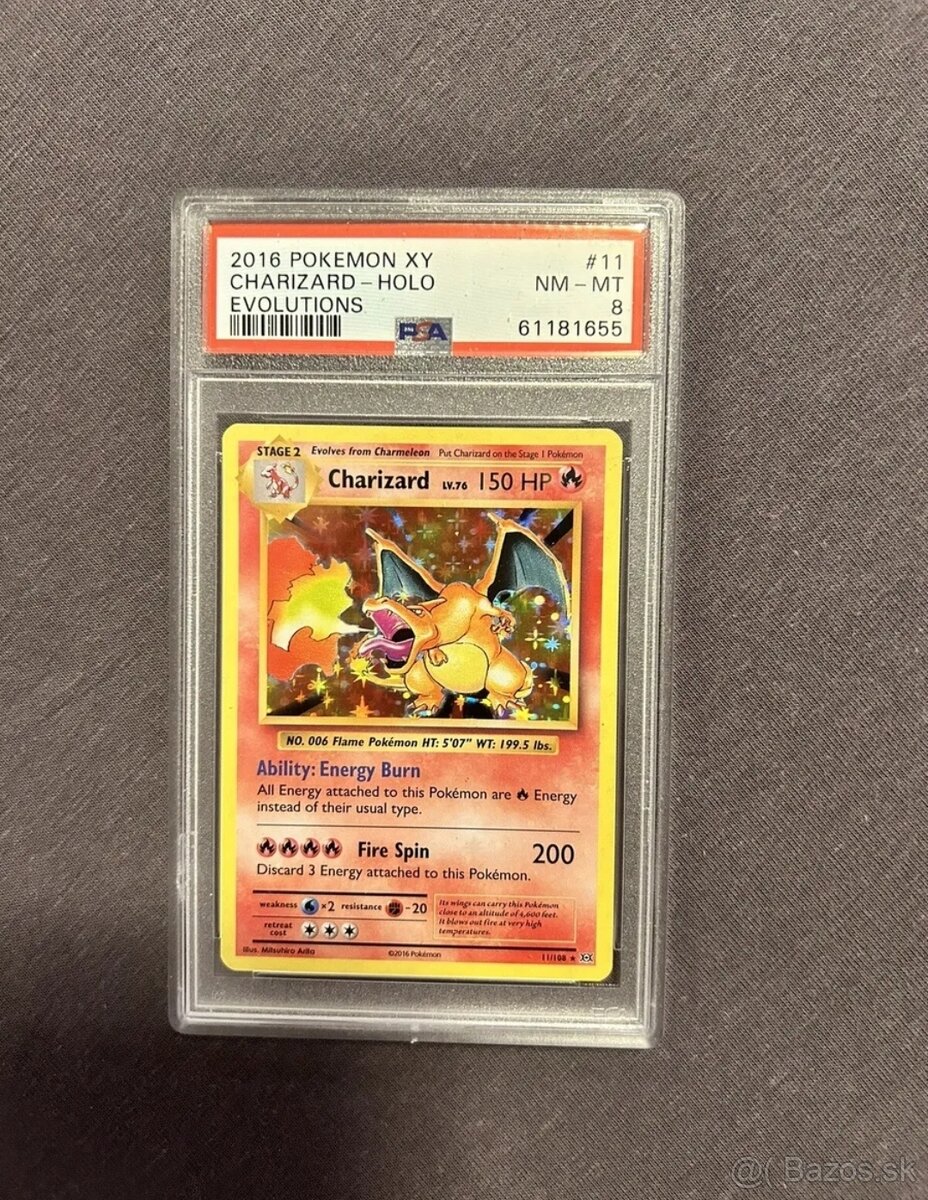 Charizard Holo PSA 8