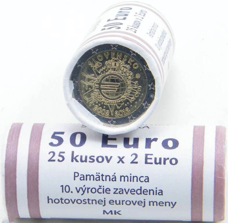 Euromince rolky 2 euro UNC