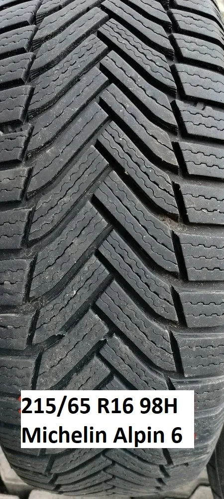 Predám 1 zimnú pneumatiku 215/65 R16 98H Michelin Alpin6