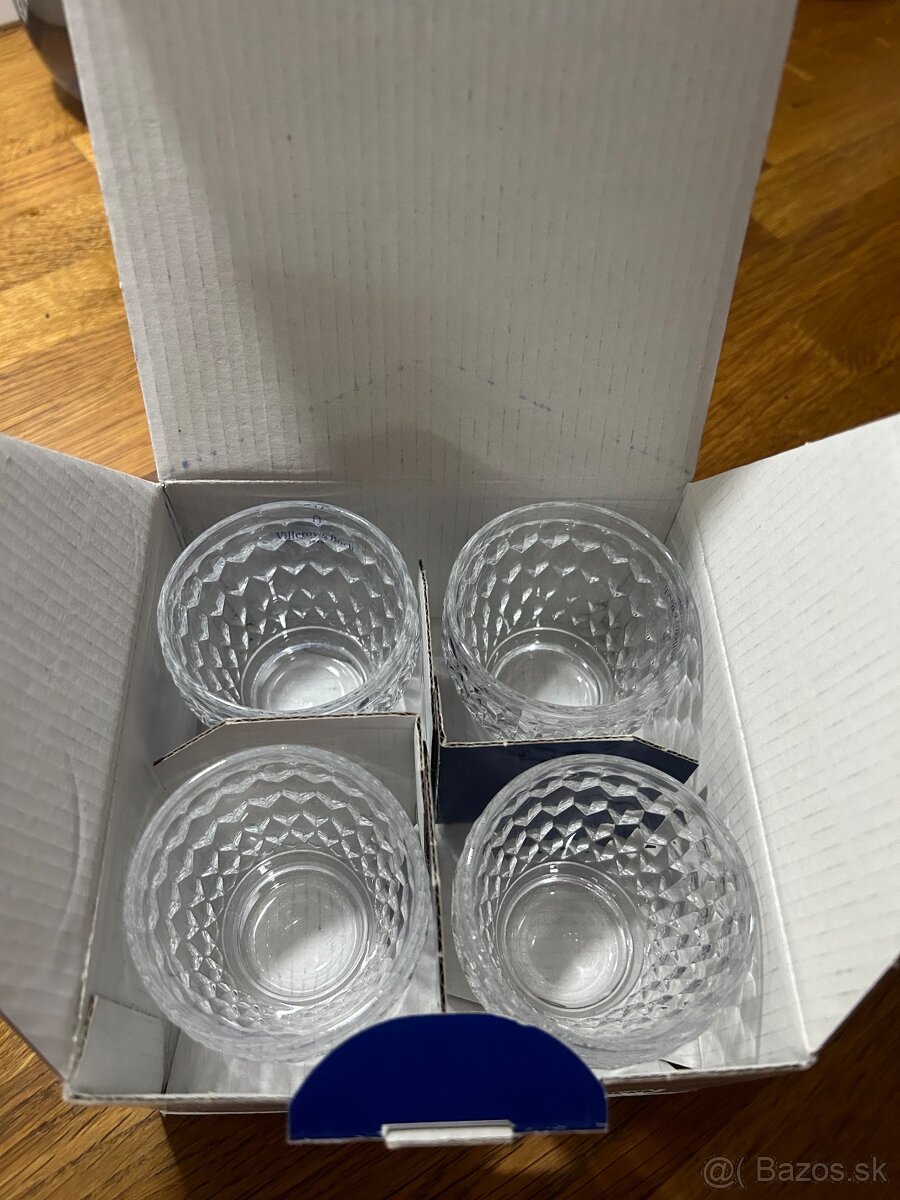 VILLEROY & BOCH BOSTON SHOT GLASS 8 CL SET 4 PCS Transparent