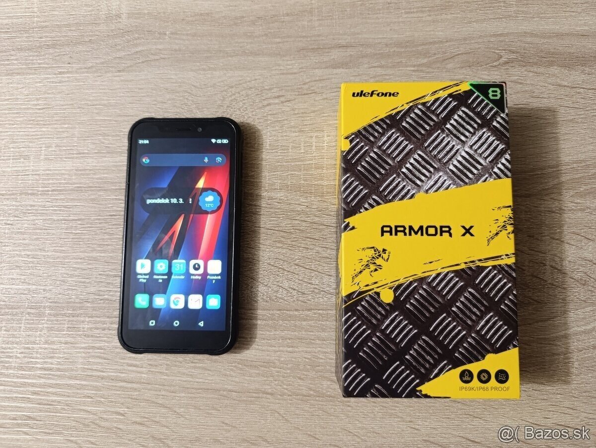 Ulefone Armor X8 / 4GB/64GB TOP stav odolný protinarazovy