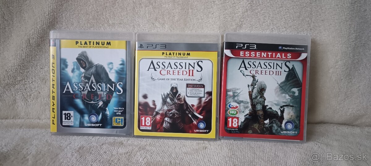 Assassins creed 1,2,3 pre ps3