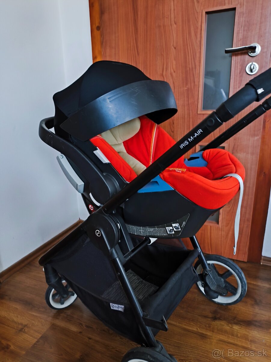 Kočík Cybex IRIS M-Air, autosedačka vajíčko Cybex Aton 5