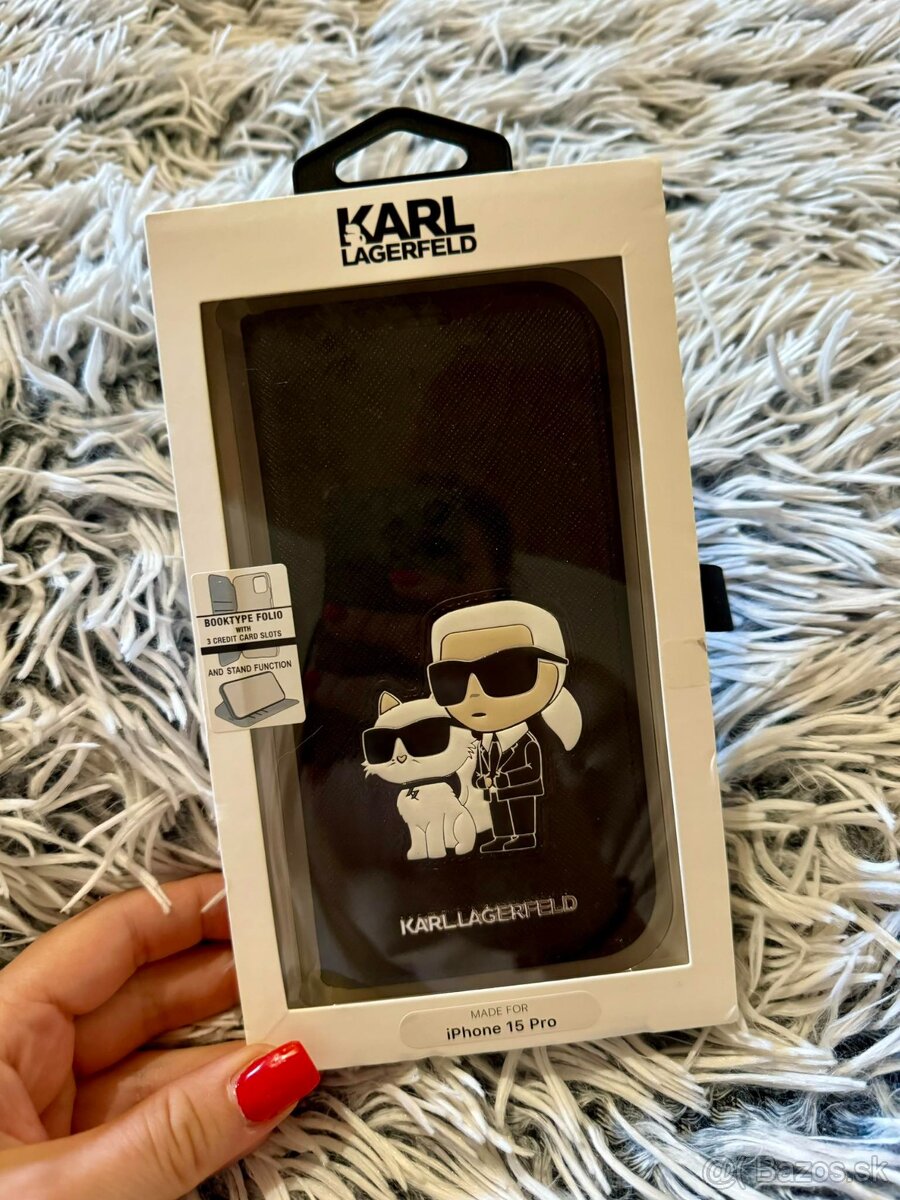 apple iphone 15 pro kryt original karl lagerfeld black