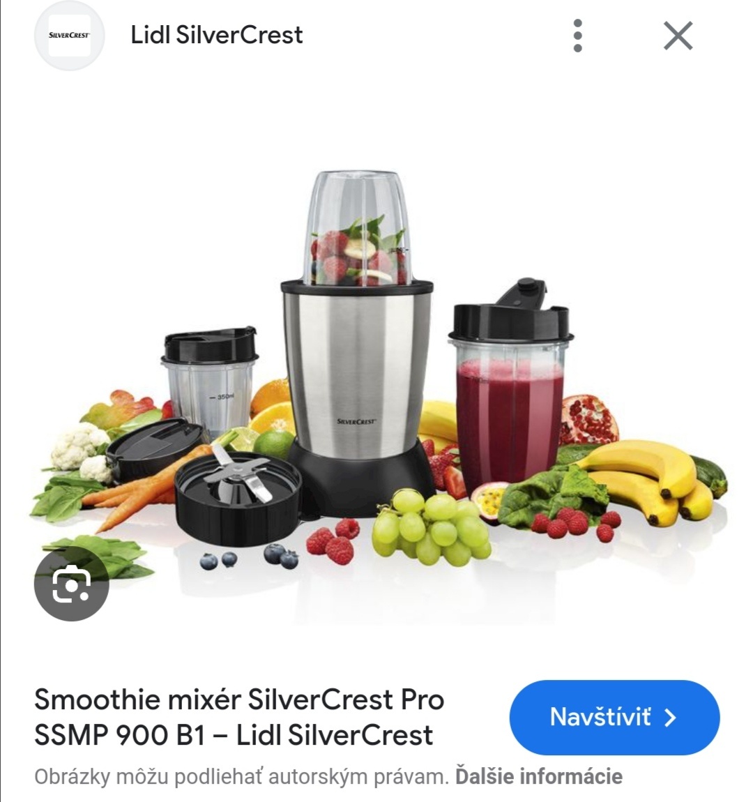 Kúpim smoothie mixér Silvercrest Lidl