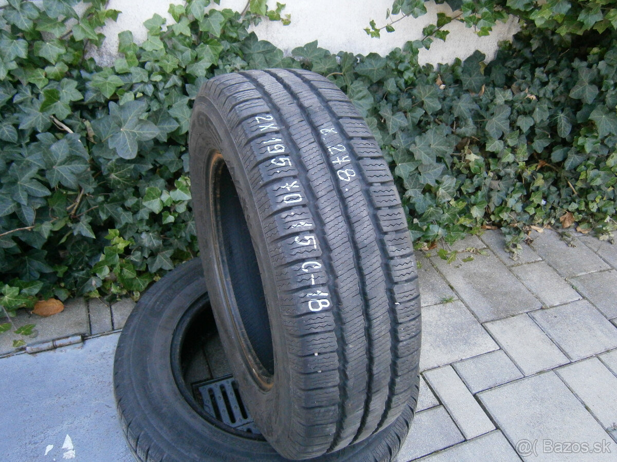 Predám 2x zimné pneu MAXMILER 195/70 R15C 104/102R