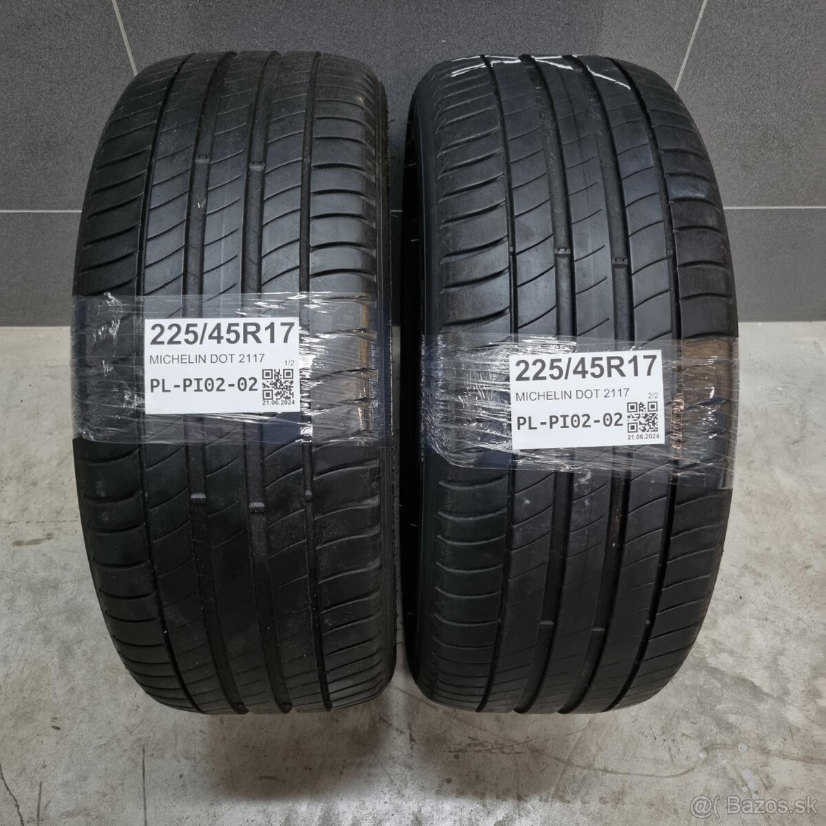 Letné pneumatiky 225/45 R17 MICHELIN DOT2117