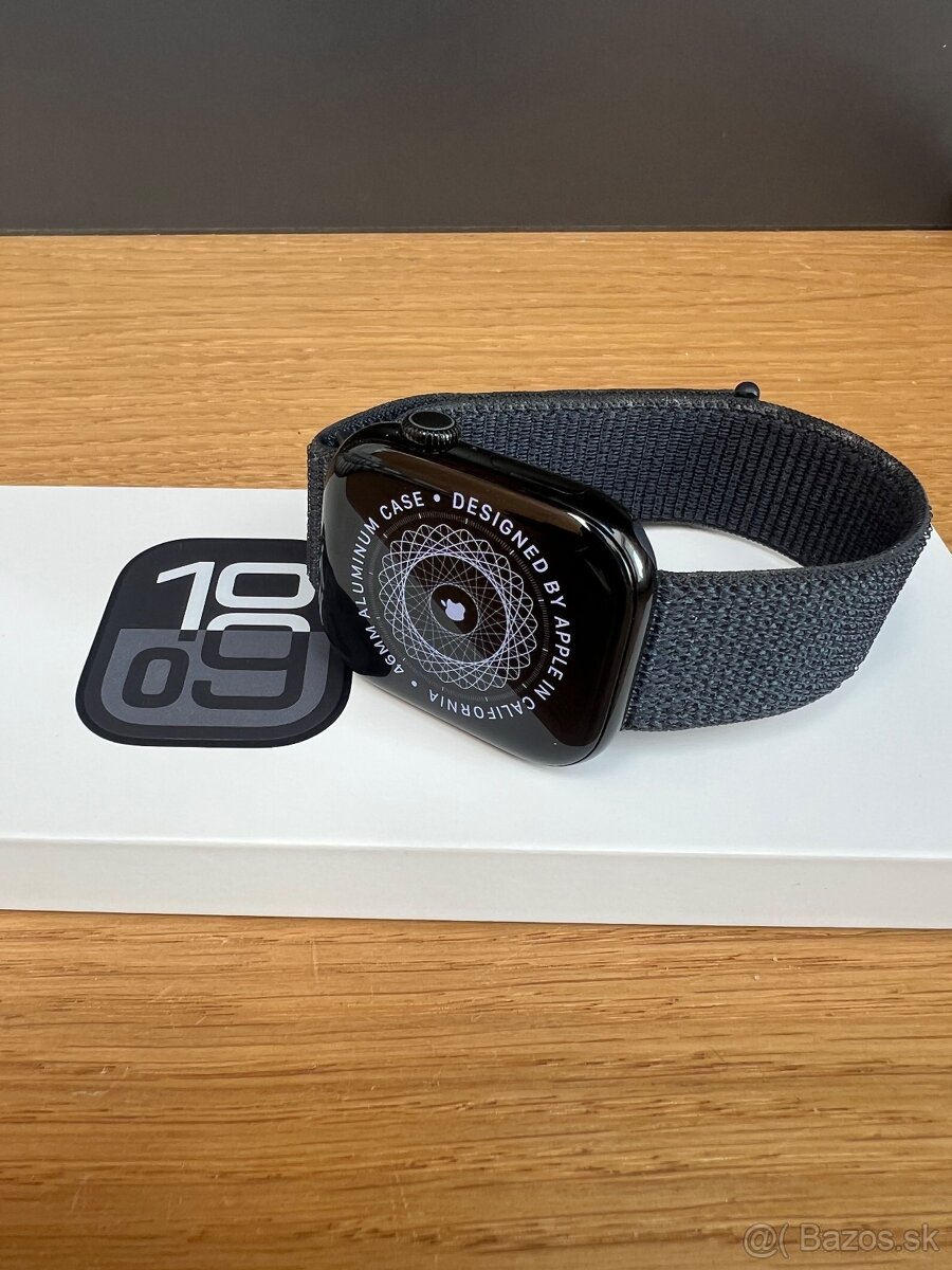 Predám apple WATCH 10 46mm, TOP stav, JET BLACK, ZARUKA 100%