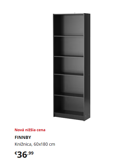 IKEA Finnby Knižnica, 60x180 cm