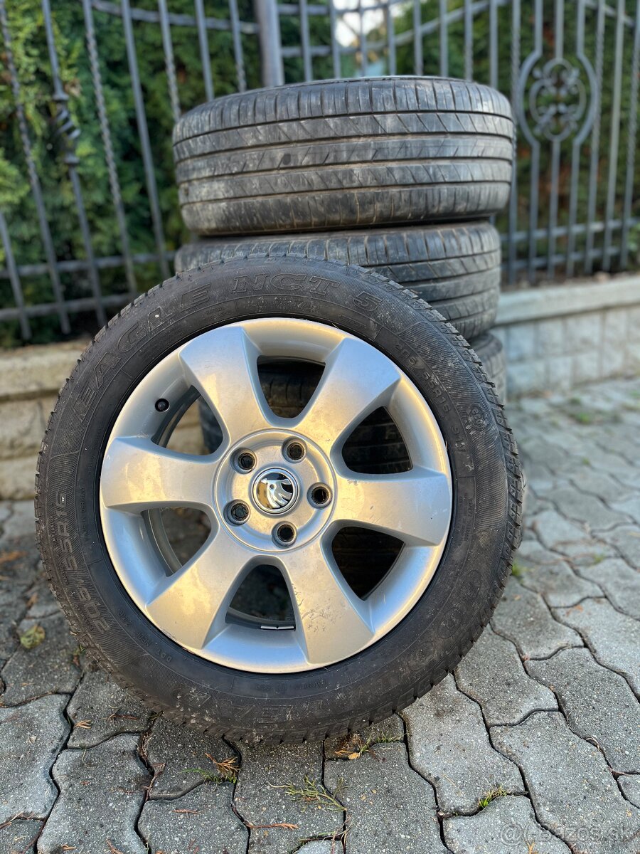 Škoda originál disky r16 5x112 205/55 r16