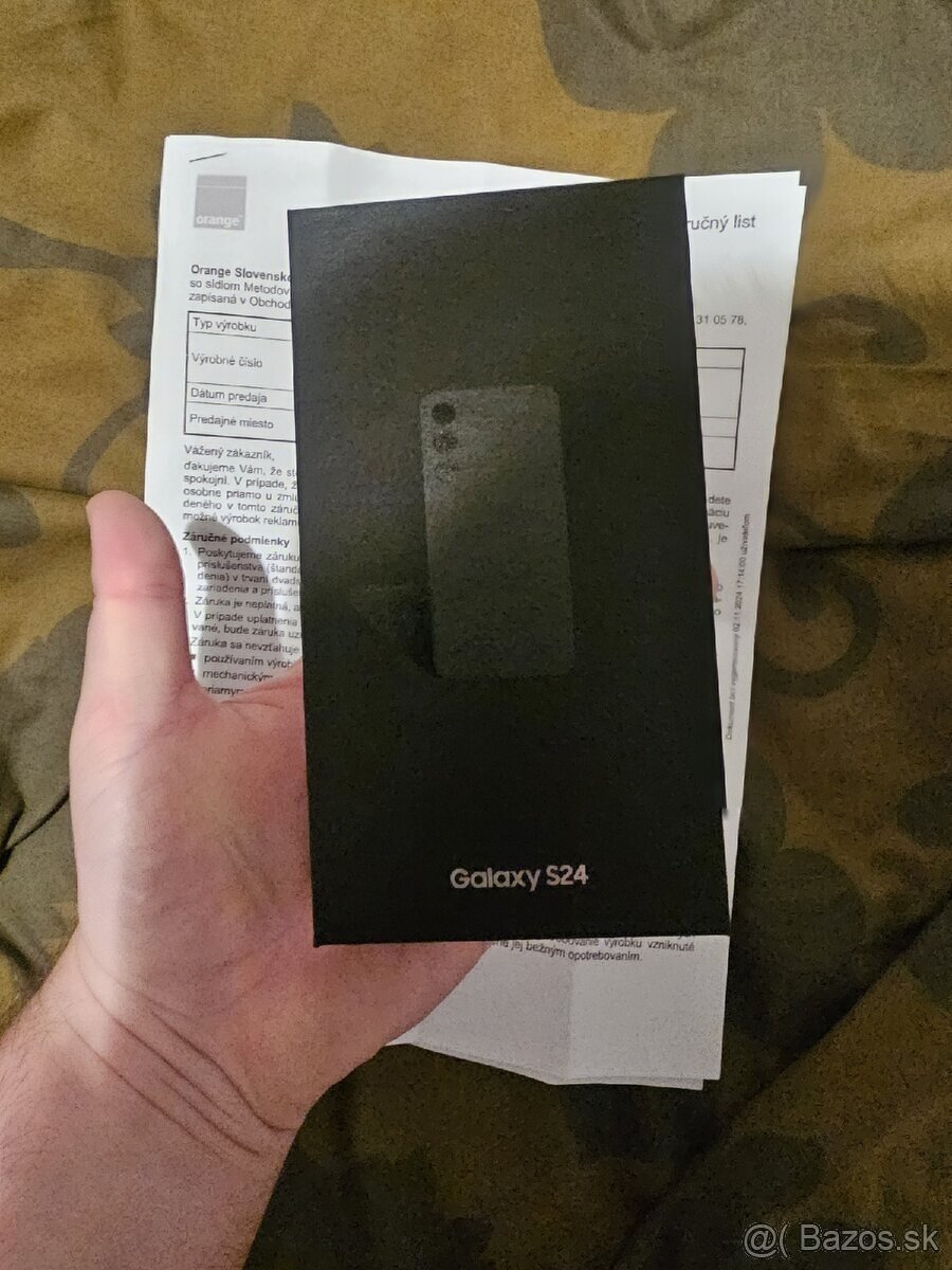 Predám Samsung S24 256GB Black Nový zapecateny