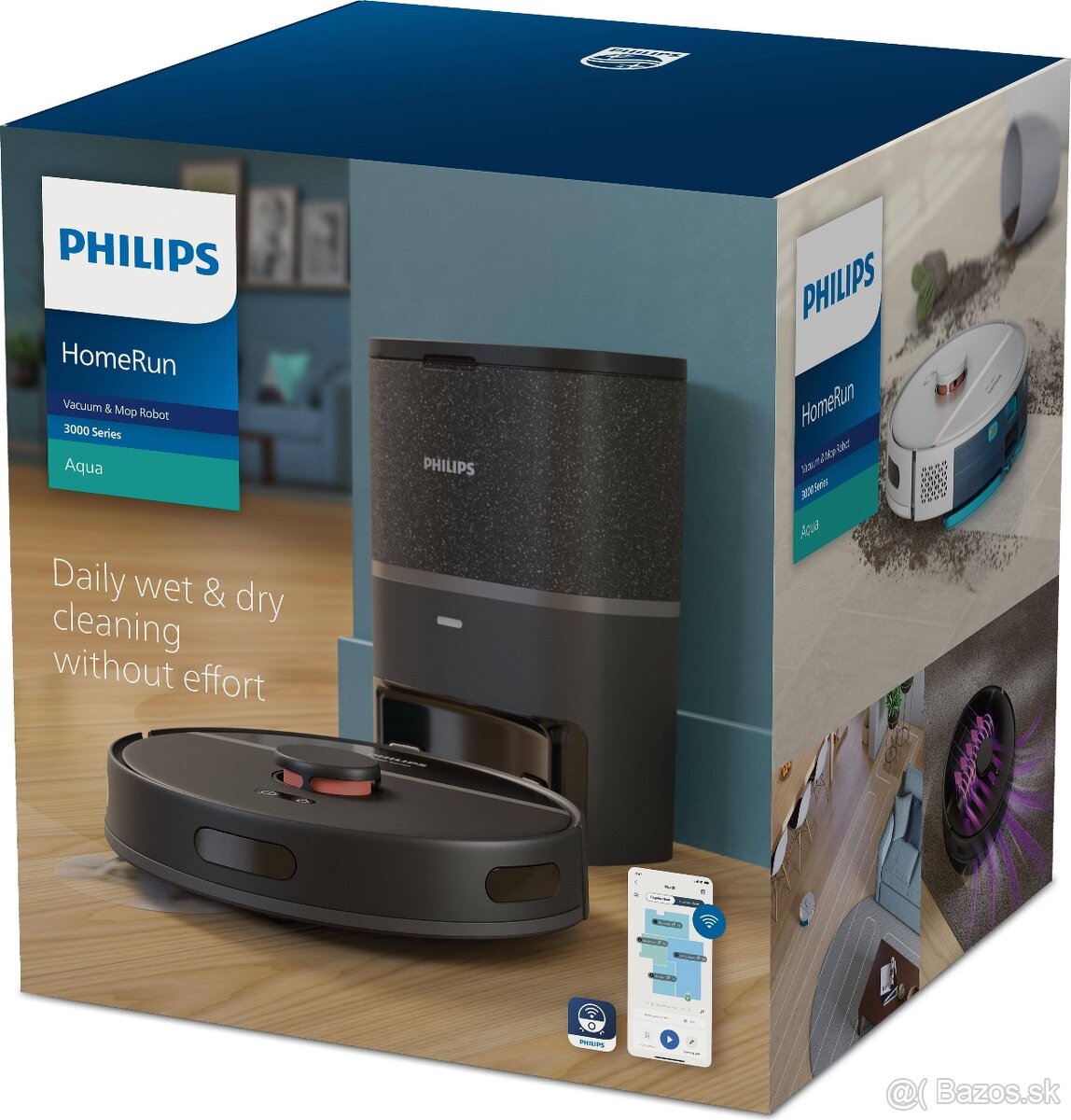 Roboticky vysavac - Philips Homerun 3000 Aqua