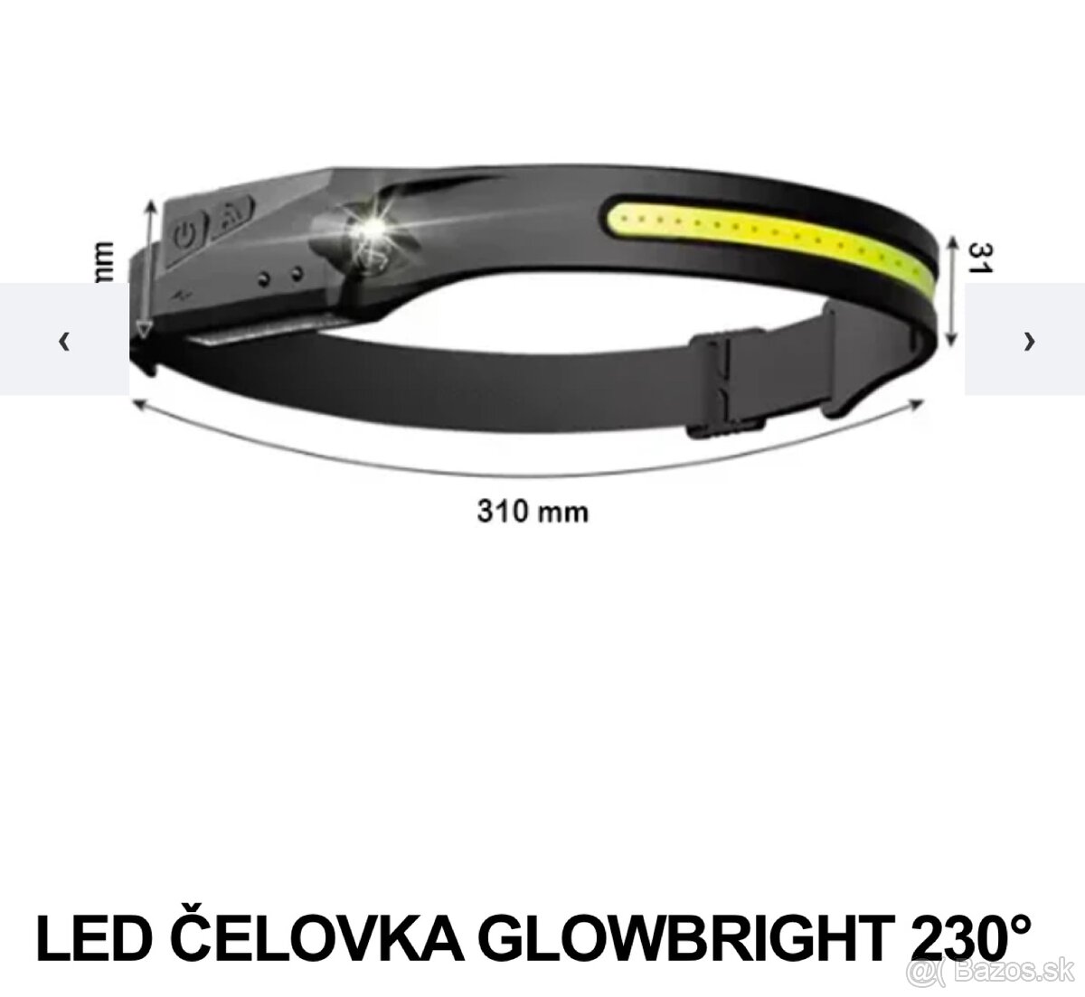 Výkonná Led čelovka 230•