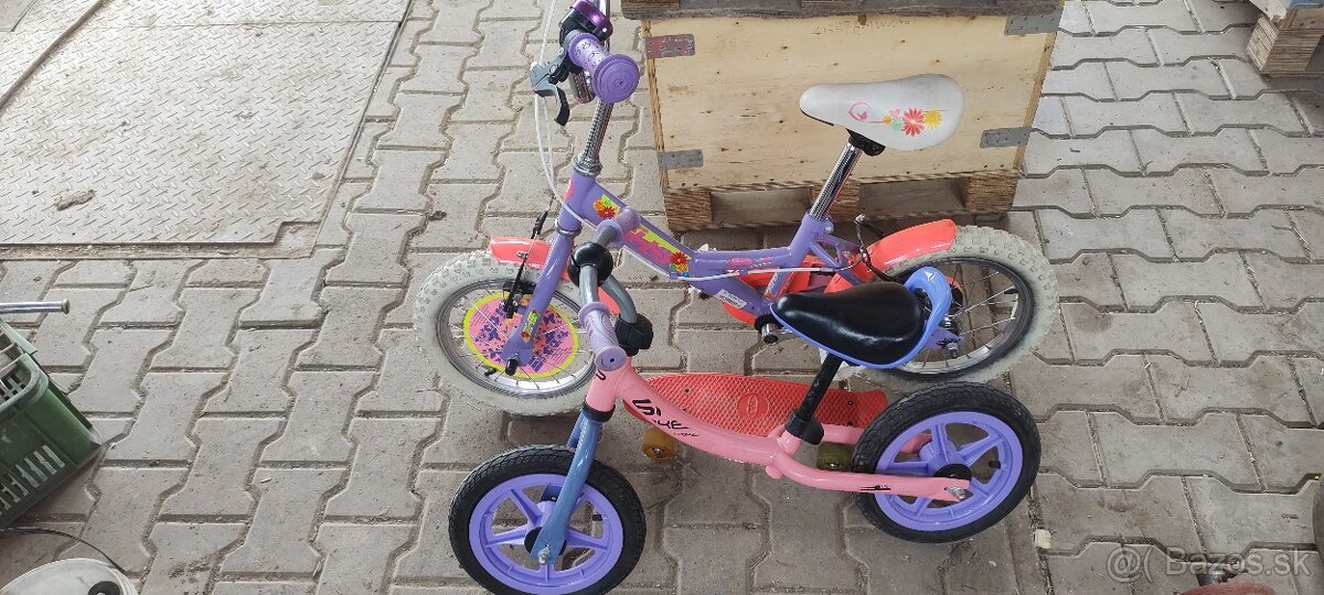 Detský bicykel, odrážadlo, skateboard