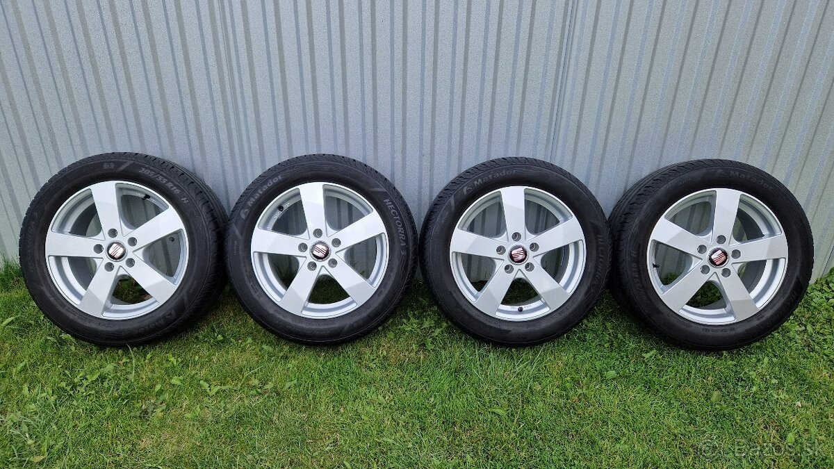 Letná alu sada Seat Leon 3, 5x112 R16 + pneu 205/55 R16