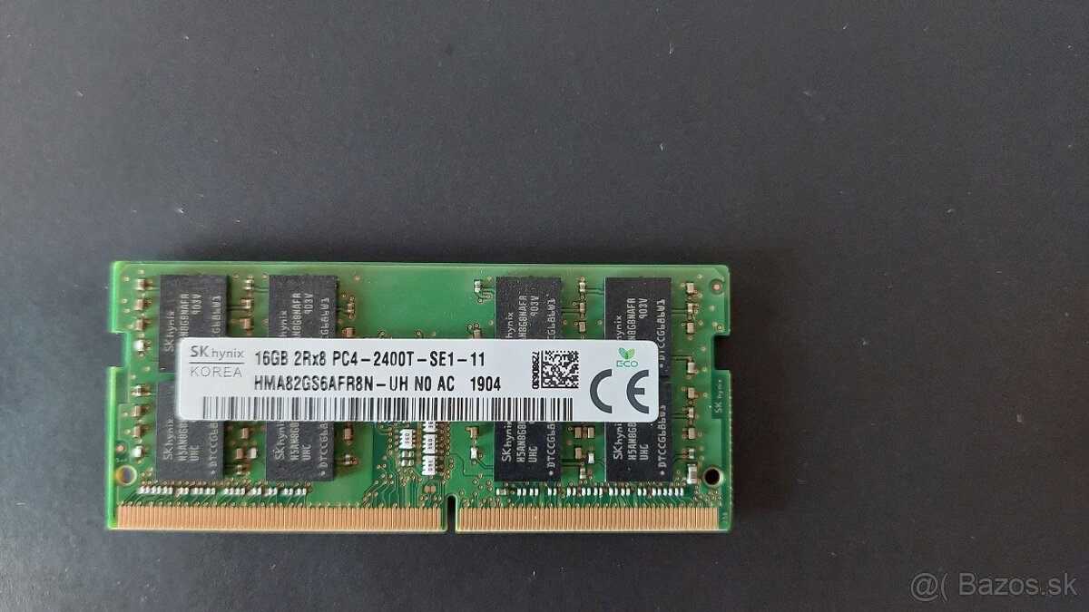 16GB DDR4 2400MHz Hynix pamat