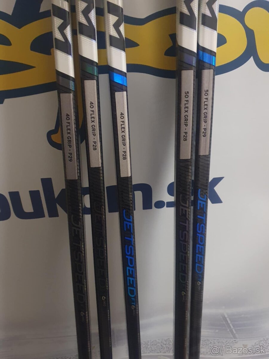 hokejka JUNIOR, farebné CCM FT6pro- 40-50flex p28,p29