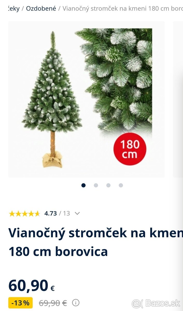 Vianočný stromček borovica 180cm