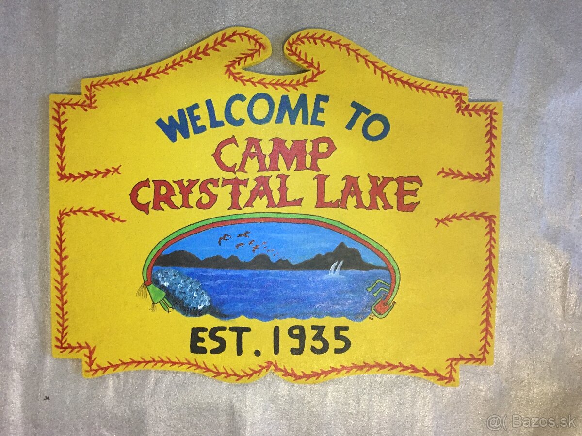 Camp crystal lake napis - jason vorhees