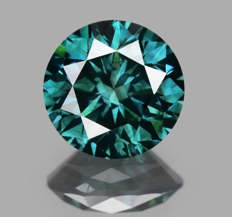 Prírodný Diamant modrozelený, I1-I3
