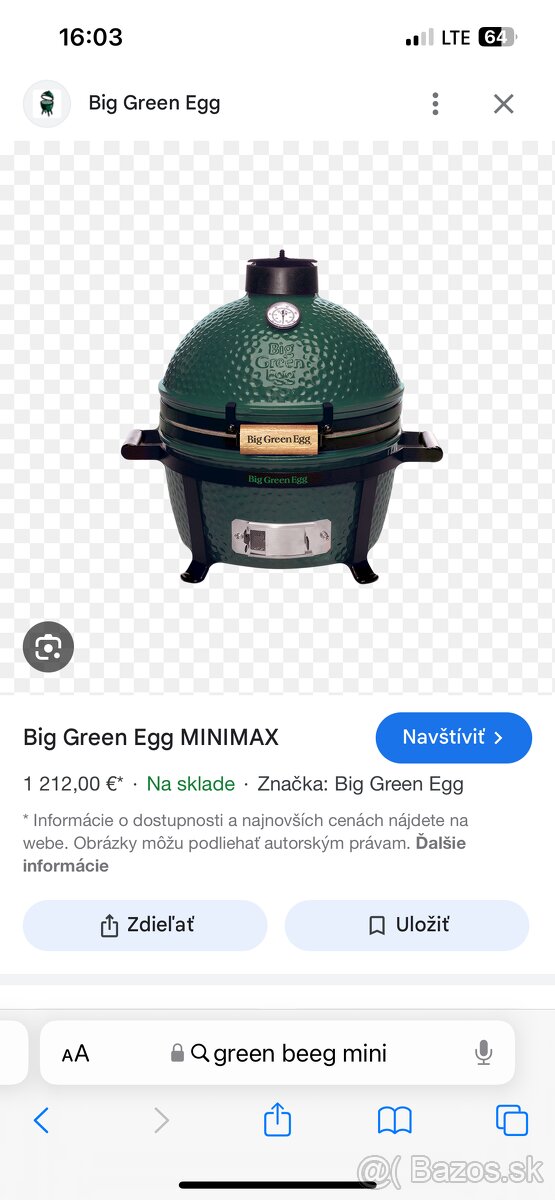 Big Green Egg MINIMAX