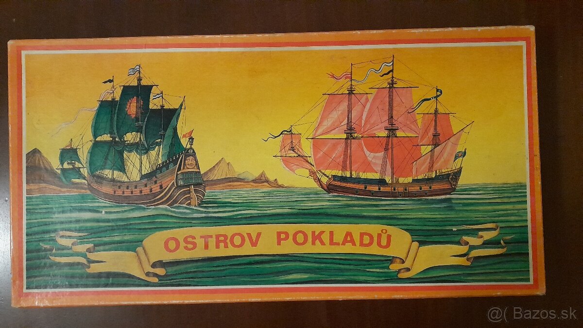 Ostrov pokladov - retro spolocenska hra