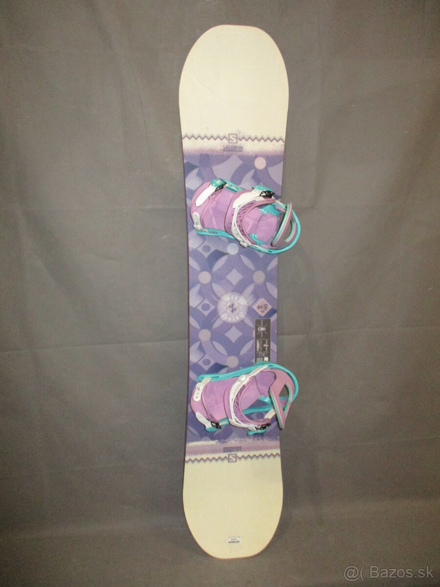 Snowboard SALOMON LIBERTY 145cm + nové viazanie, SUPER STAV