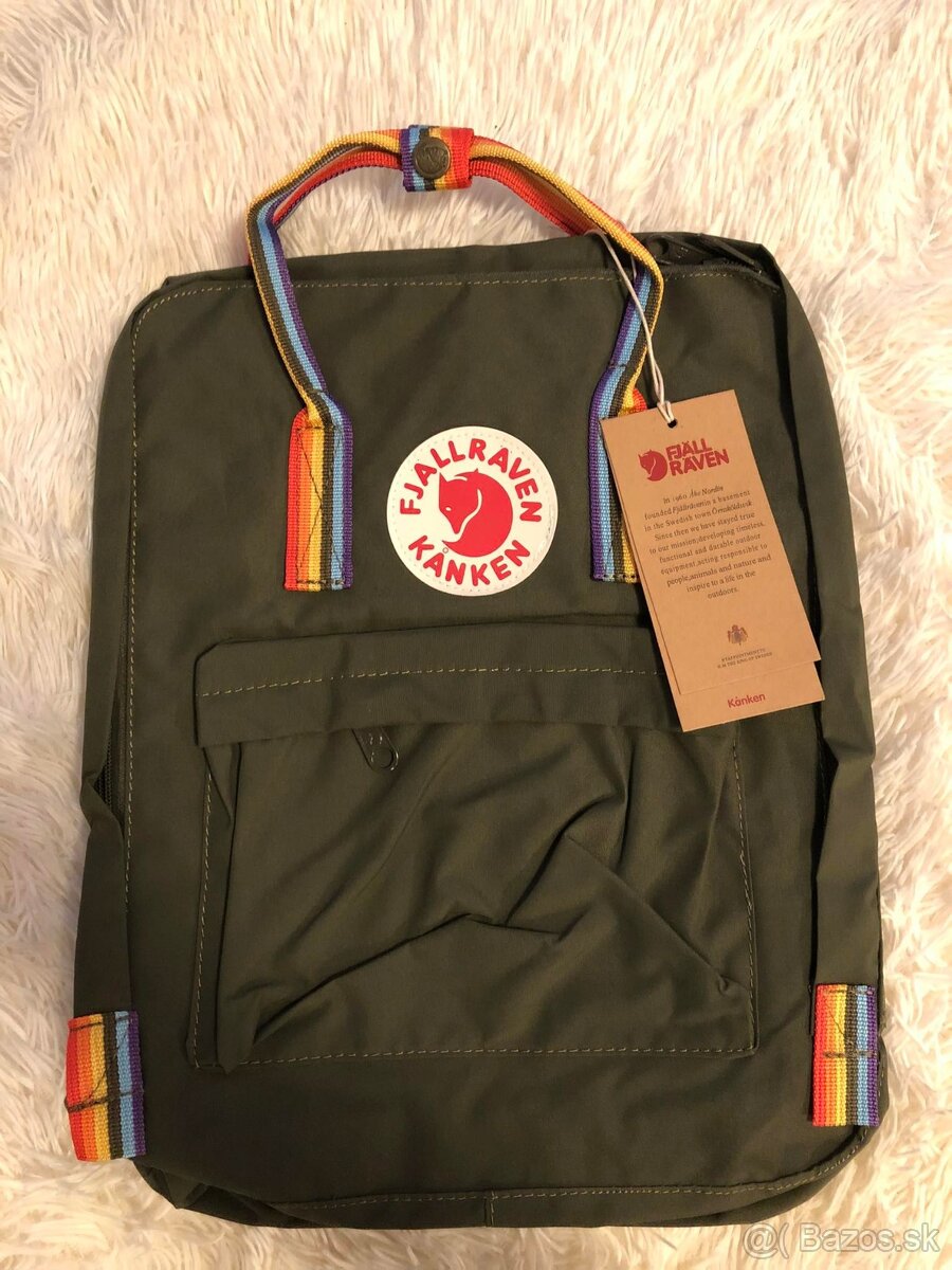 Batoh Fjällräven Kanken military rainbow