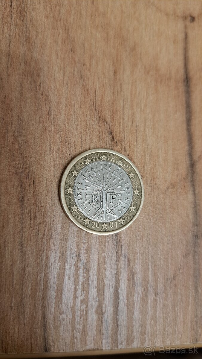 1 euro minca - Liberté Égalité Fraternité 2001