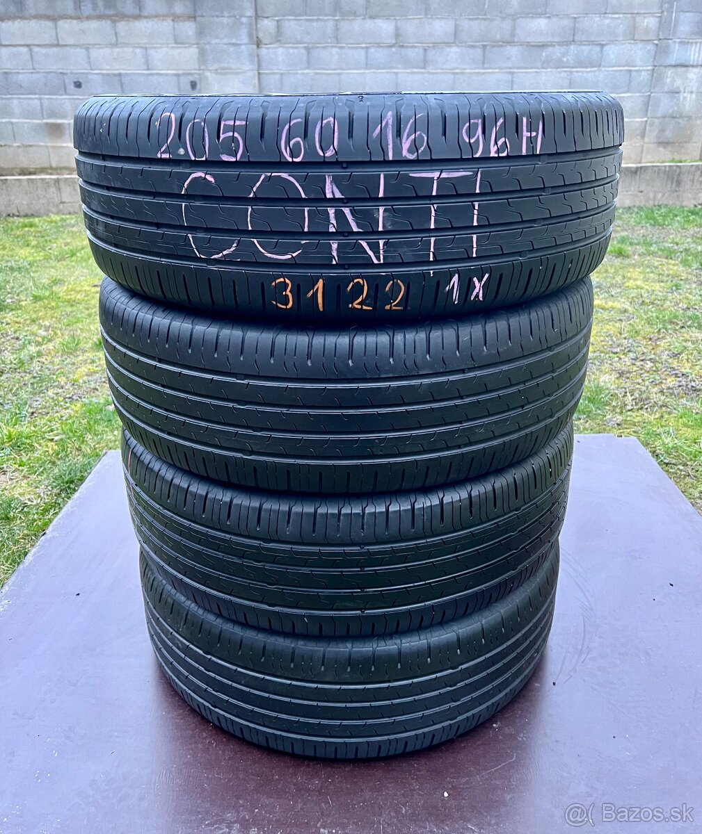 205/60 r16 letné XL Continental 96H