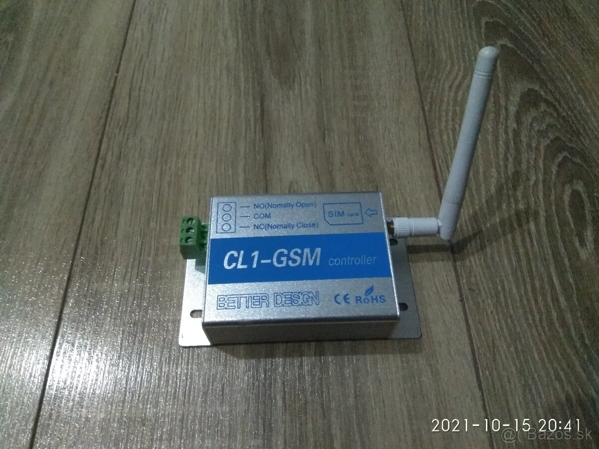 CL1-GSM Controller - otvárač, spustenie zariadení