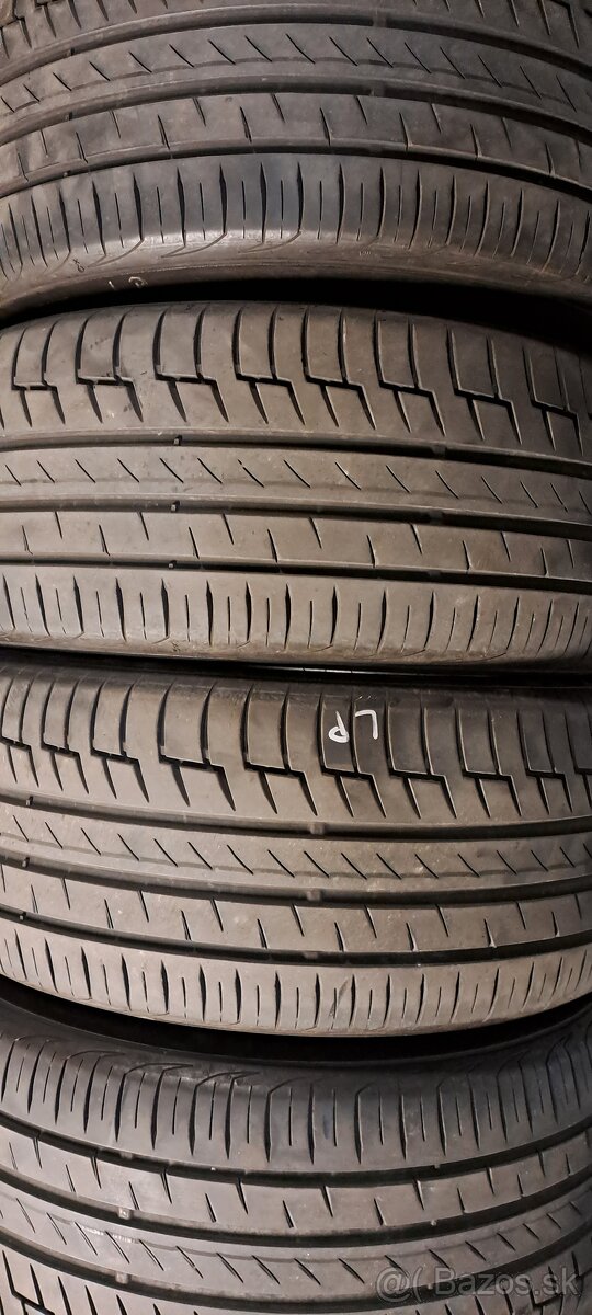 Predám 4ks jazdené letné 235/45r17-94V Continental