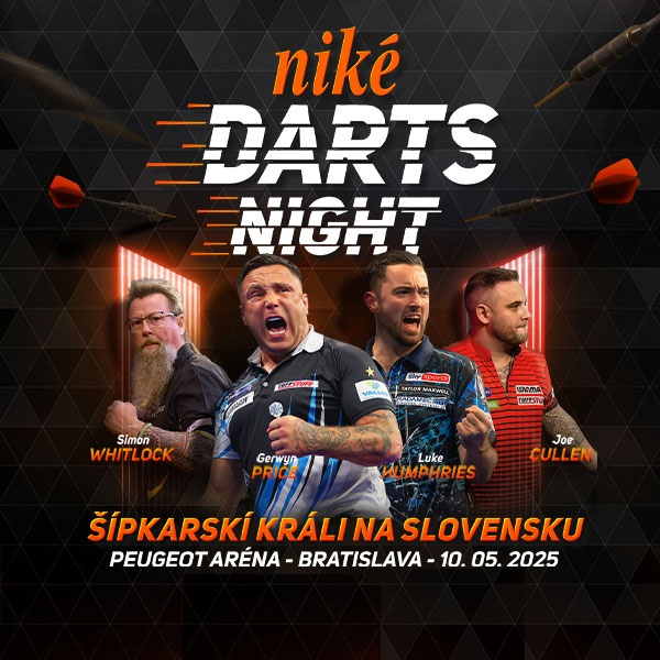 (Rezervované) Darts Night - Bratislava - 4 lístky