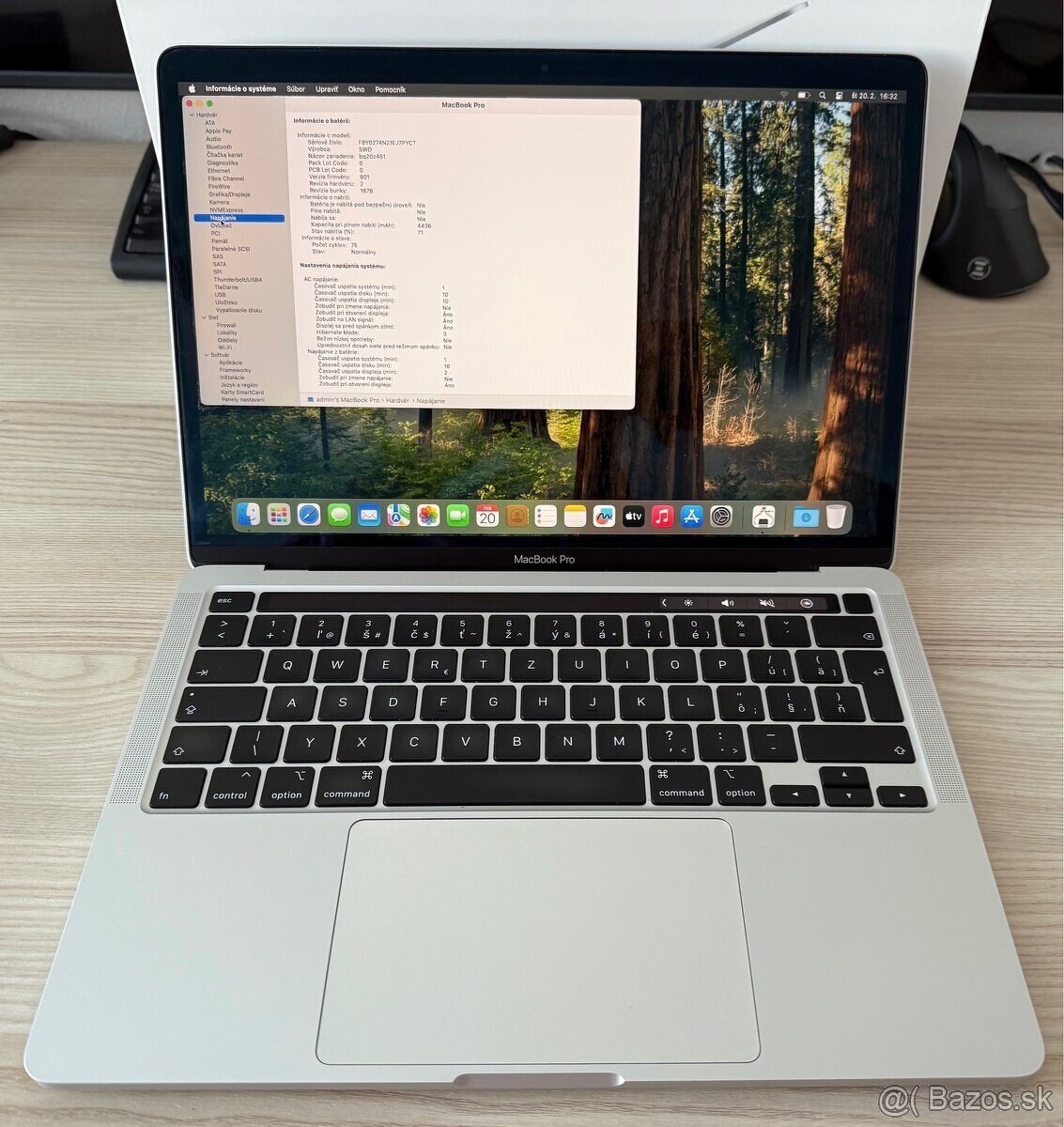 MacBook Pro 13,3 Touchbar 2020 32GB/512GB