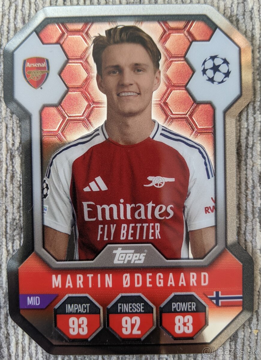 Topps Match Attax 24/25 - Chrome Shield (Odegaard)